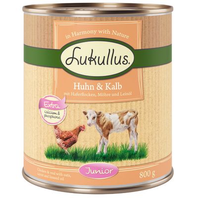 Lukullus Junior Chicken & Veal 6 x 400g