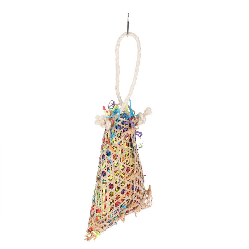 TIAKI Shredding Basket Bird Toy approx. 38 x 18 x 6.5cm (L x W x H)