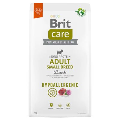 Brit Care Hypoallergenic Adult Small Breed Lamb & Rice 7kg