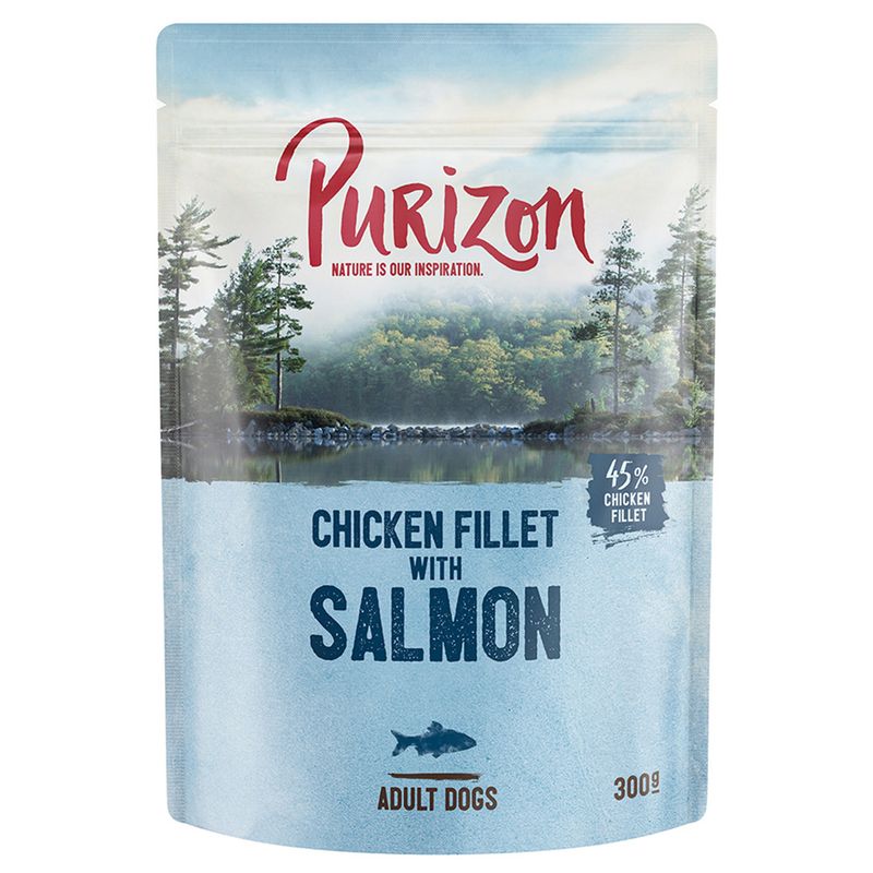 Purizon Adult Pouches Saver Pack 24 x 300g Mixed Pack: 4 Varieties