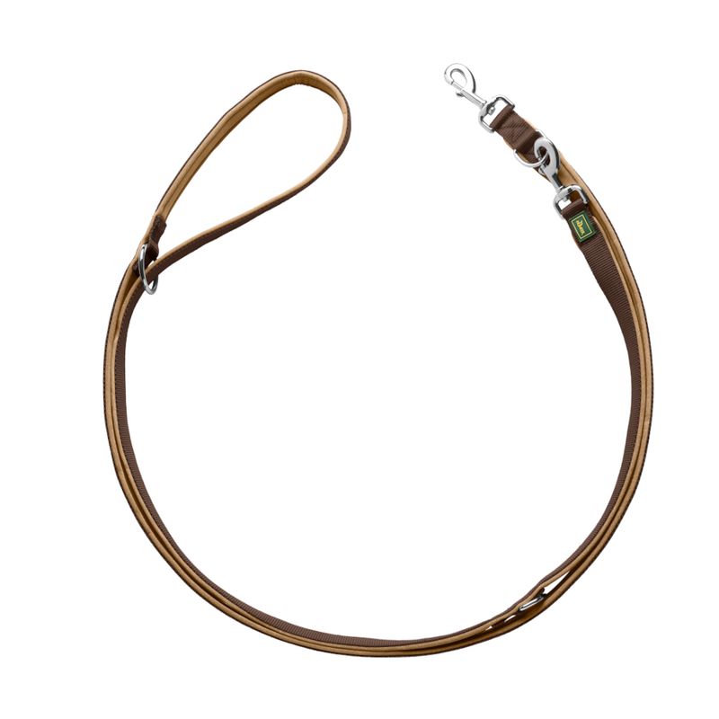 HUNTER Neoprene Lead - Brown/Caramel 200cm long, 15mm wide