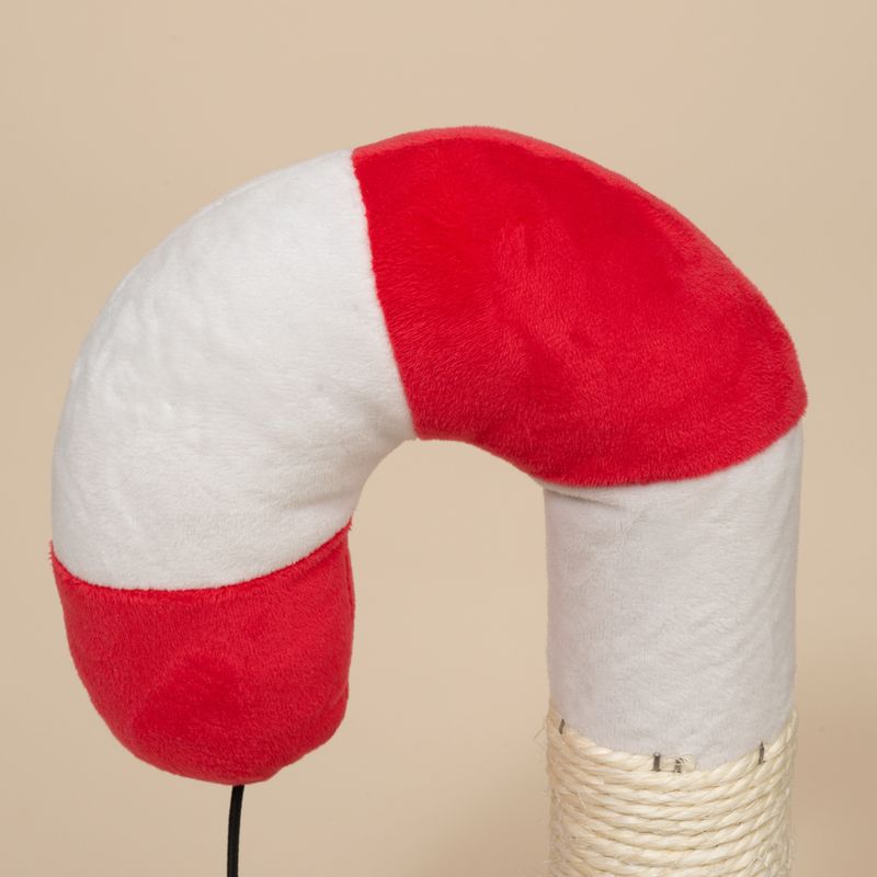 TIAKI Candy Cane Scratching Post Red/Green/White