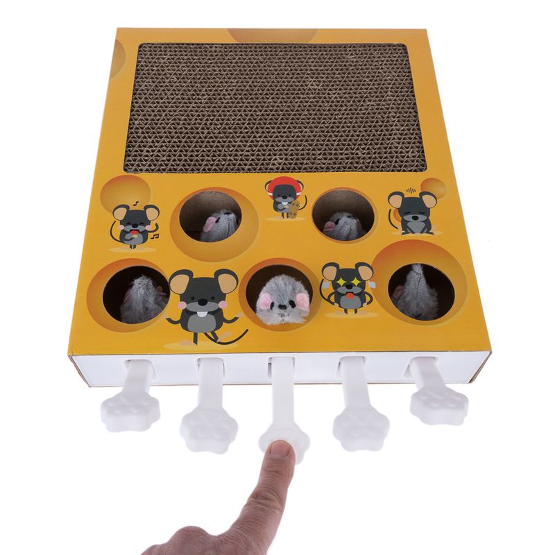 TIAKI Whack-a-Mole 2-in-1 Cat Toy 36 x 26 x 6 cm (L x W x H)