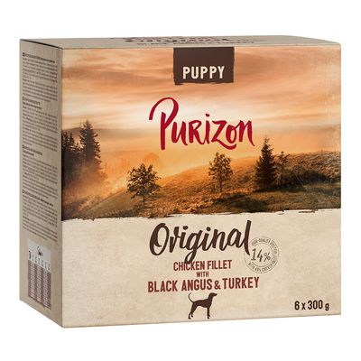 Purizon Puppy 6 x 300g Chicken Fillet with Black Angus Beef & Turkey