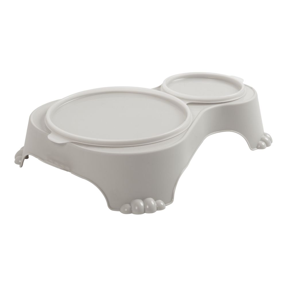 Rotho MyPet Duo Feeding Bowl Sally Beige: 1000ml + 280ml