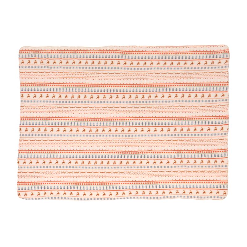 TIAKI Cosy Blanket with Nordic Winter Pattern Size S: 100 x 70 cm (L x W)
