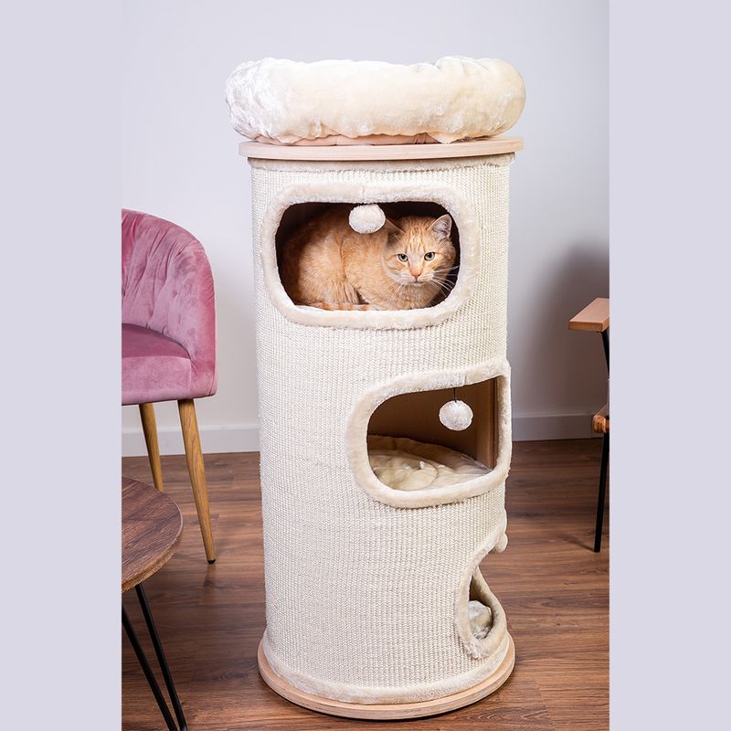 Natural Paradise Scratching Barrel - Primrose L Cream