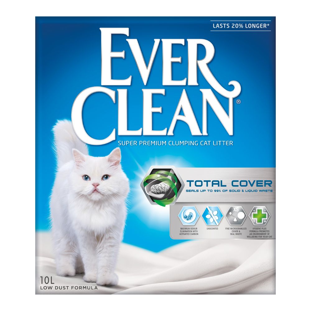 Ever Clean® Total Cover Clumping Cat Litter - Unscented 10l