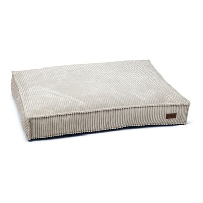 Designed by Lotte Ribbed Lounger Cushion - Light Grey approx. 70 x 55 x 15cm (L x W x H)