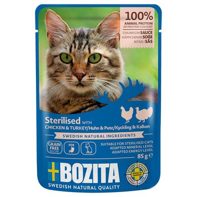 Bozita Sterilised Chunks in Sauce 12 x 85g Poultry