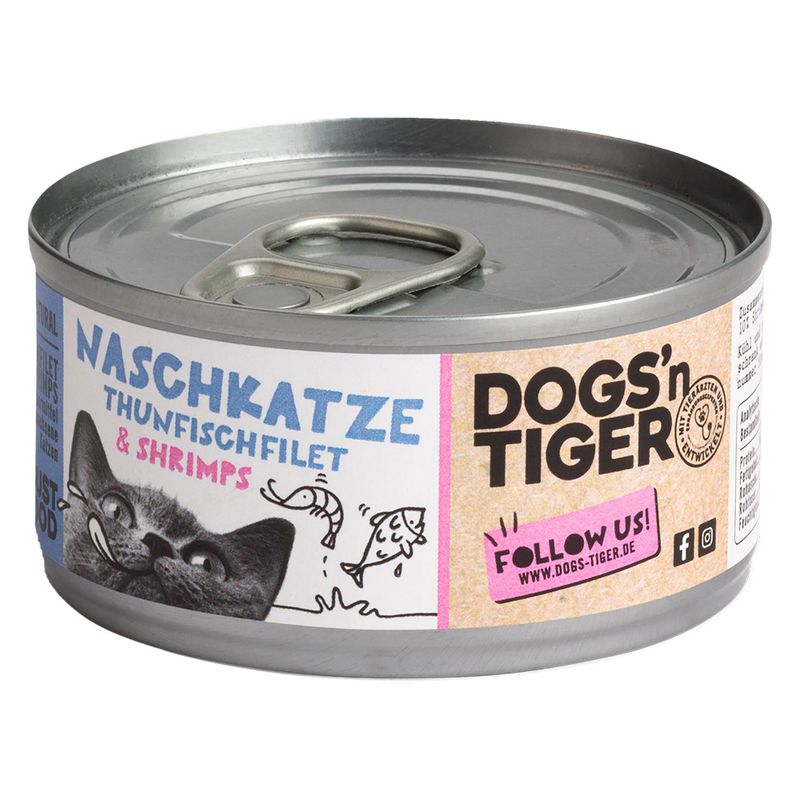 Dogs'n Tiger Cat Filet 12 x 70g Tuna & Salmon Fillet