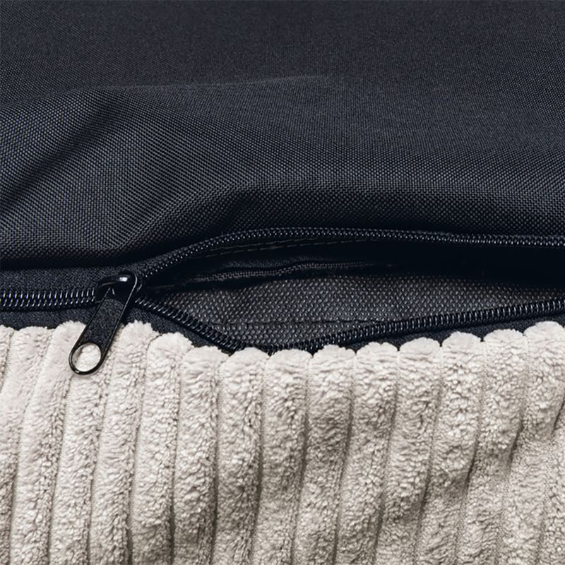 Designed by Lotte Couch Ribbed Cushion - Light Grey approx. 50 x 45 x 13.5cm (L x W x H)