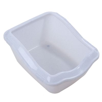 Cleany Cat Litter Tray - Extra Deep White