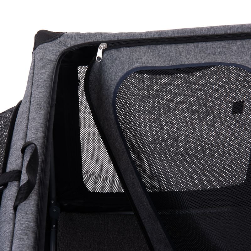 Portable Pet Home M: 76 x 50.5 x 48cm (L x W x H) - Grey