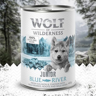 Little Wolf of Wilderness 6 x 400g Wild Hills Junior - Duck & Veal