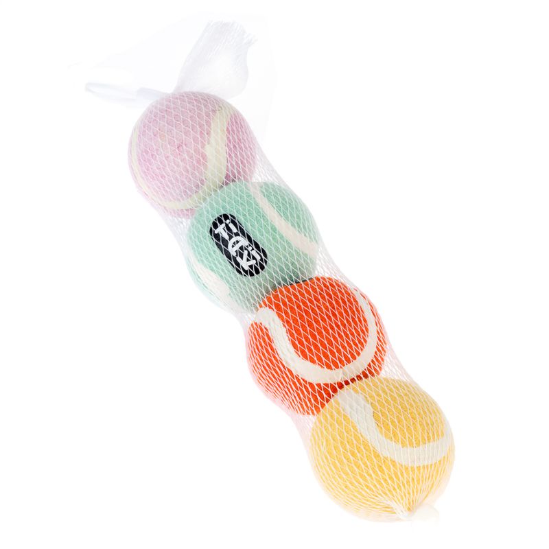 TIAKI Tennis Ball Set Set of 4 (approx. diameter 5cm)