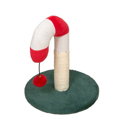 TIAKI Candy Cane Scratching Post Red/Green/White
