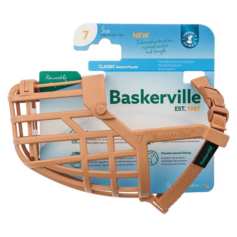 Baskerville Classic Muzzle — Beige Size 5