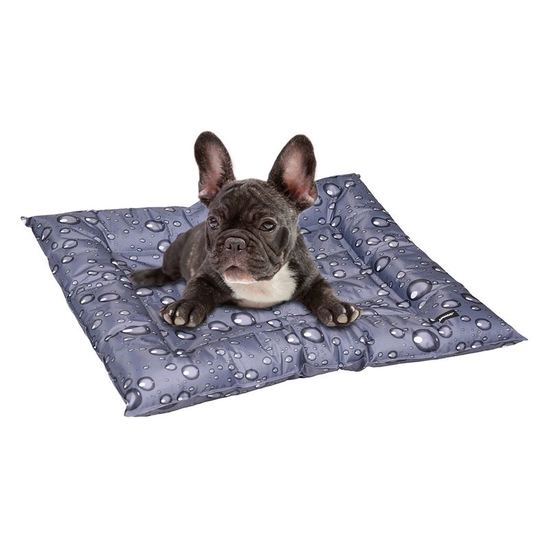 Flamingo Cooling Bed Fresk Drop Grey Size S: 66 x 56 cm (L x W)