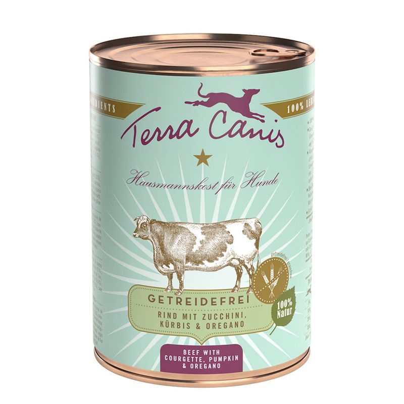 Terra Canis Grain-Free 6 x 400g Beef with Courgette, Squash & Oregano