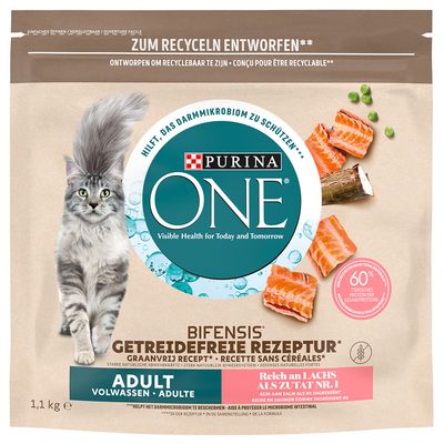 PURINA ONE Grain Free Adult Salmon 1.1kg