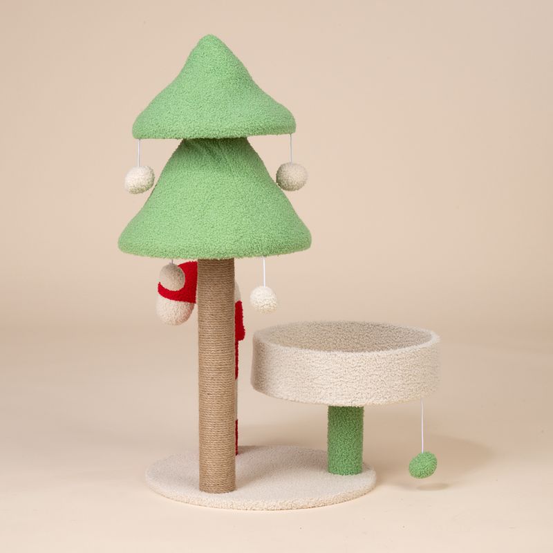 TIAKI Candy Cane Scratching Tree White/Red/Green
