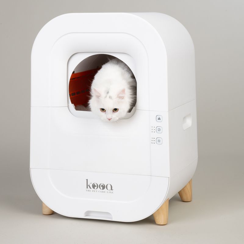 kooa Automatic Litter Box White
