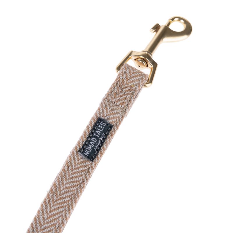 Nomad Tales Calma dog leash, sand 120 cm long, 15 mm wide