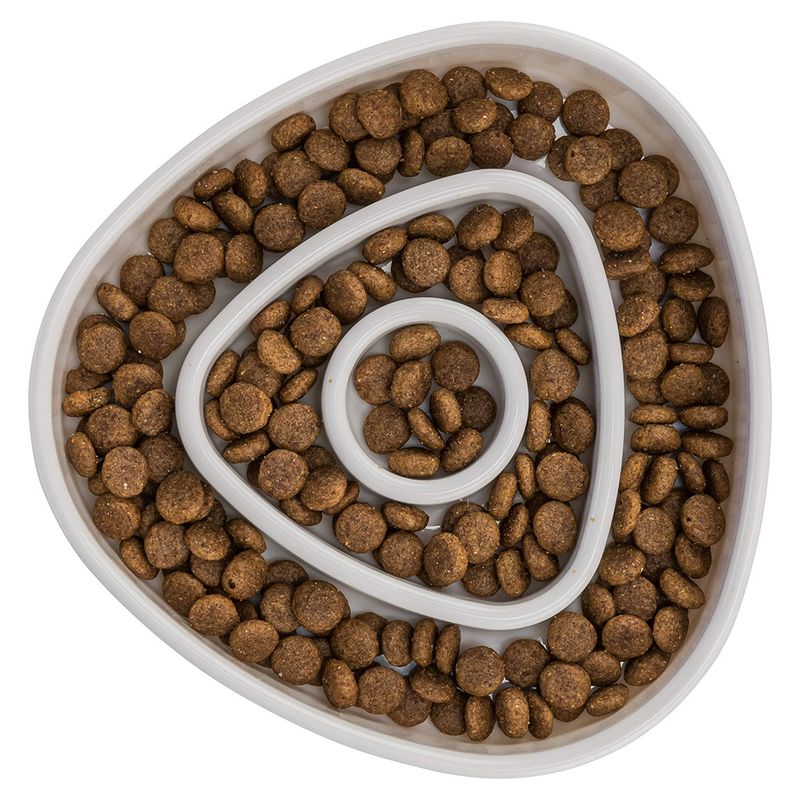 Trixie Slow Feeding Bowl Triangle 350 ml, Ø 15 cm