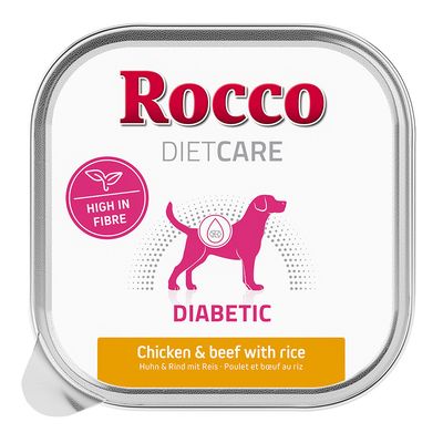 Rocco Diet Care Diabetic - Chicken & Beef with Rice 10 x 150g 10 x 150g