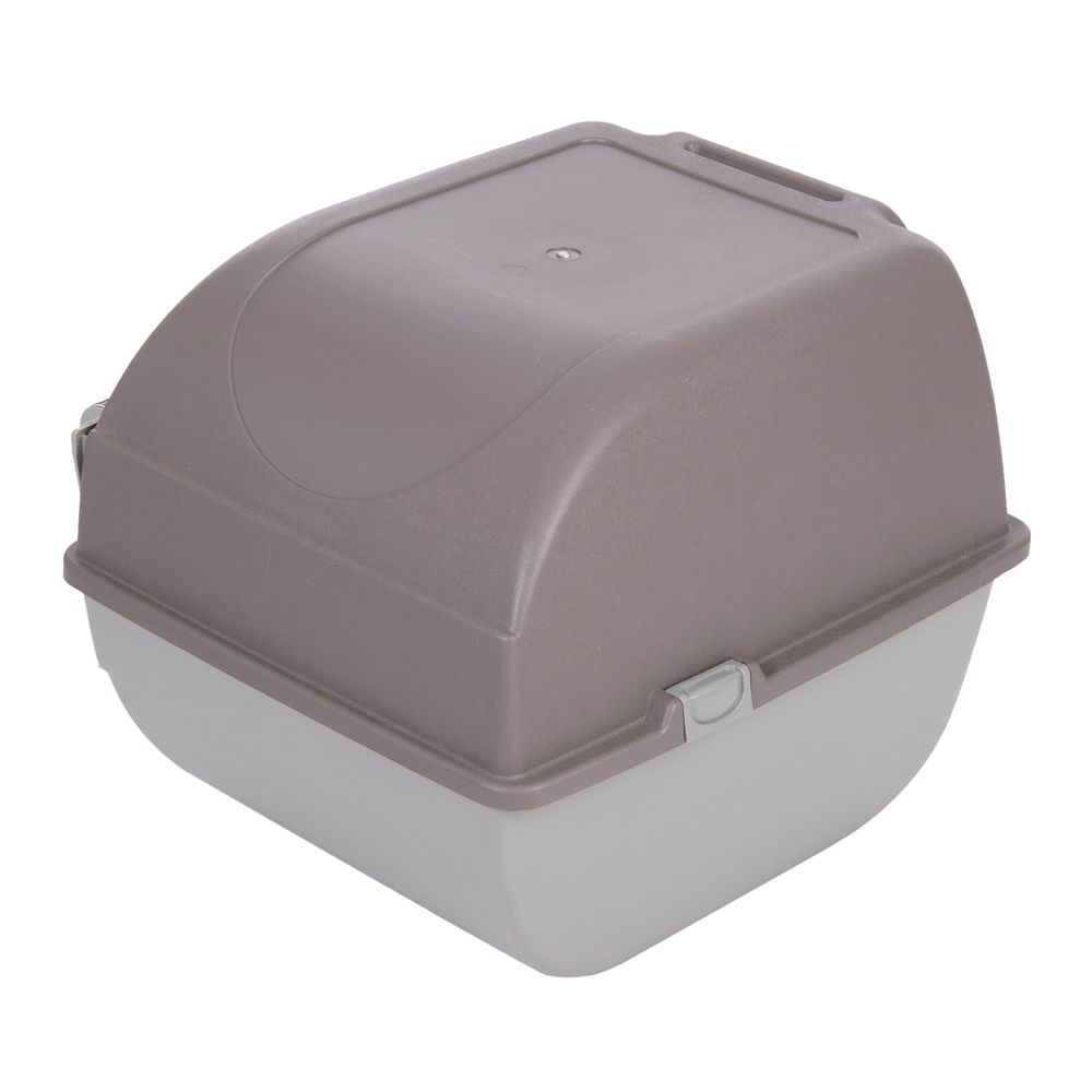 Omega Paw Roll'n'Clean Litter Box Taupe / Grey