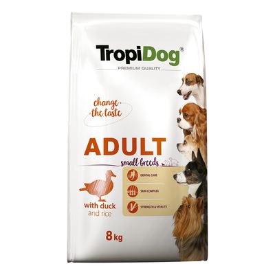 Tropidog Premium Adult Small Duck & Rice 8kg