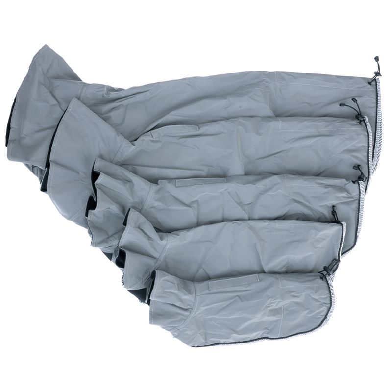 TIAKI Reflective Dog Coat - Silver approx. 30cm (Back Length)