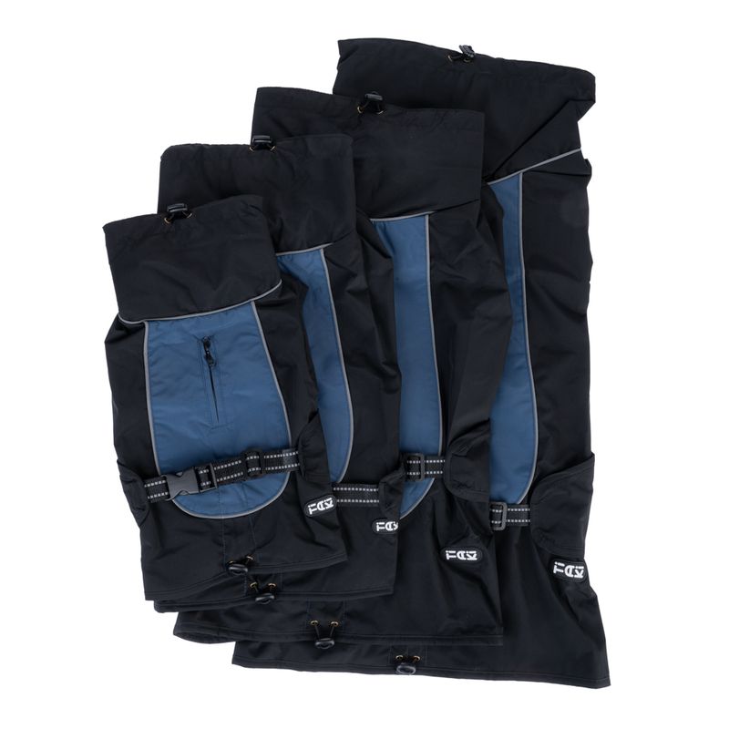 TIAKI Softshell Dog Coat - Steel approx. 30cm (Back Length)