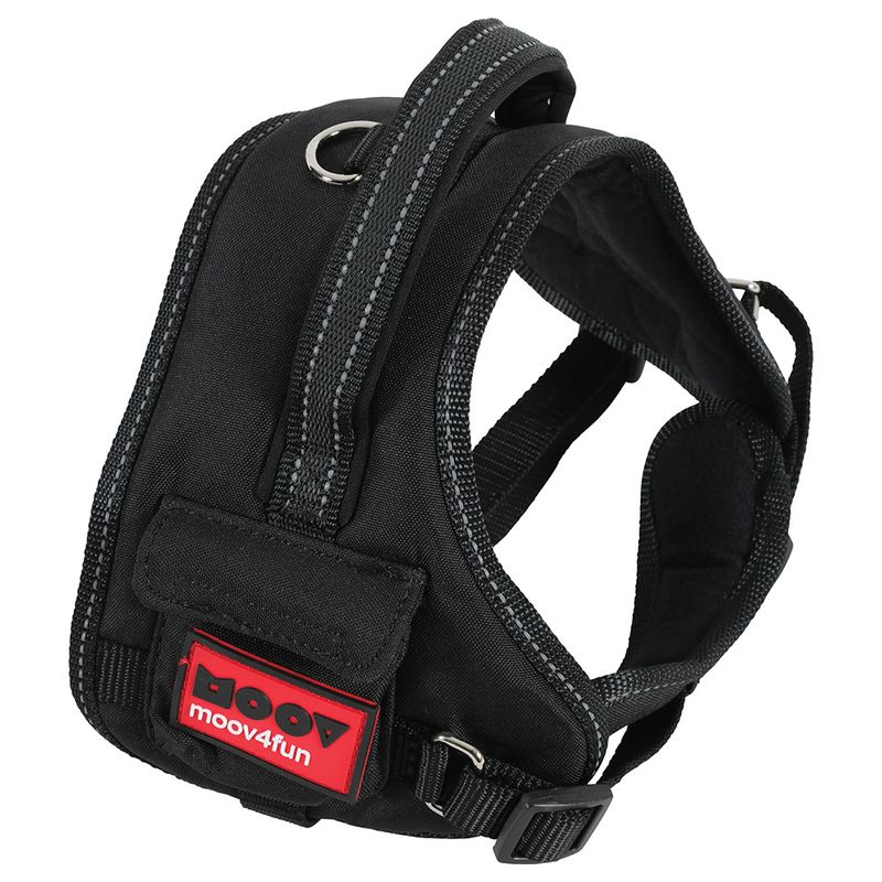 Zolux Moov Adjustable Dog Harness – Black Size M: 59 - 75cm chest girth