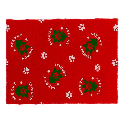 Vetbed® Merry Woofmas Dog Blanket 100 x 75cm (L x W)