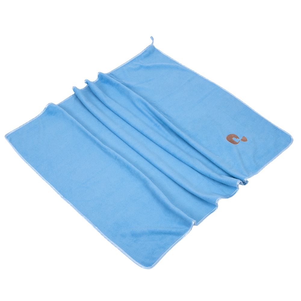 TIAKI Quick-Dry Microfibre Towel Blue: 100 x 70 cm (L x W)