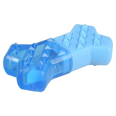 Flamingo Snowy Bone Dog Toy - Blue 13.3 x 7.4 x 3.8cm (L x W x H)