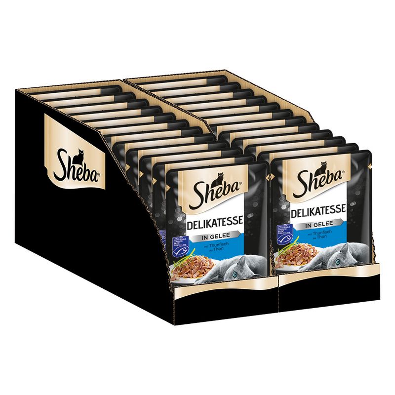 Sheba Pouches Select Slices in Gravy Saver Pack 96 x 85g Succulent Collection in Gravy