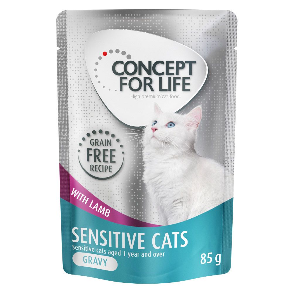 Concept for Life Sensitive Cats Lamb Grain-Free - in Gravy 12 x 85g