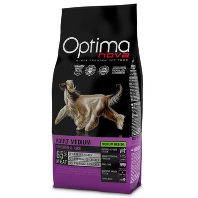 Optimanova Medium Adult Chicken & Rice 12kg