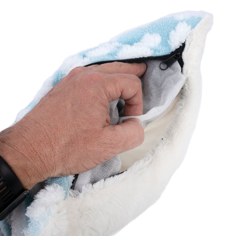 zooplus Basics Fluffy cuddly bed blue