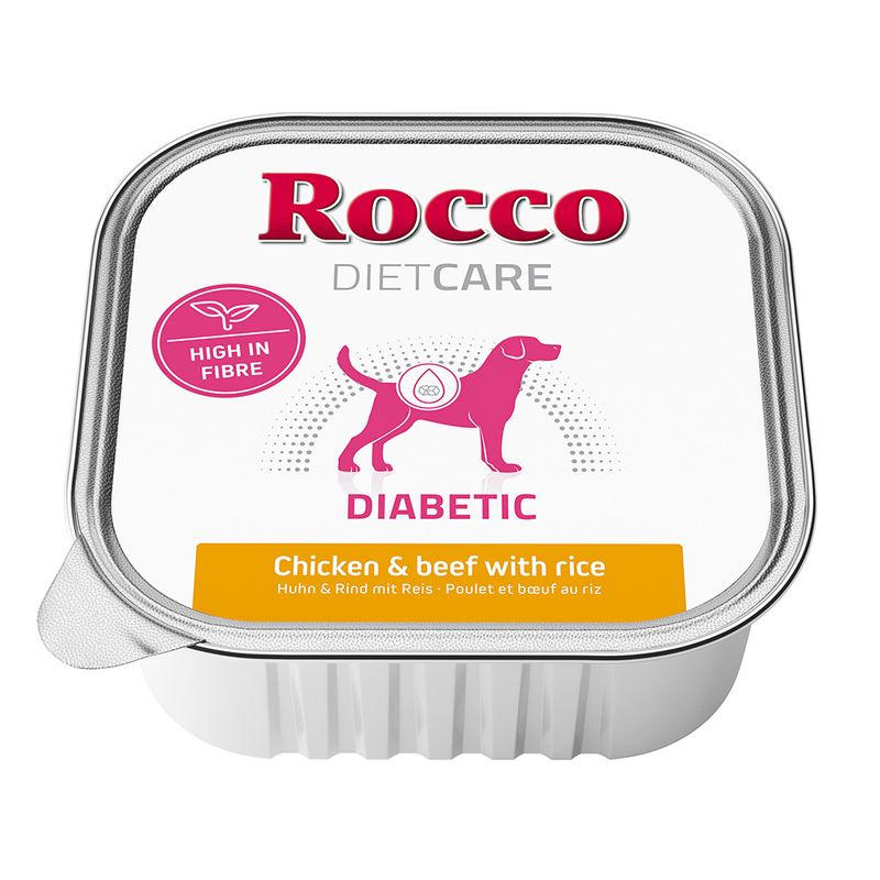 Rocco Diet Care Diabetic - Chicken & Beef with Rice 10 x 150g 10 x 150g