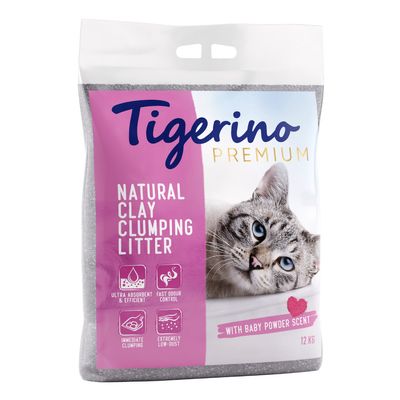 Tigerino Premium Cat Litter - Babypowder Scented 6kg