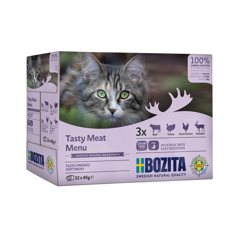 Bozita Chunks in Sauce Pouches 12 x 85g Turkey