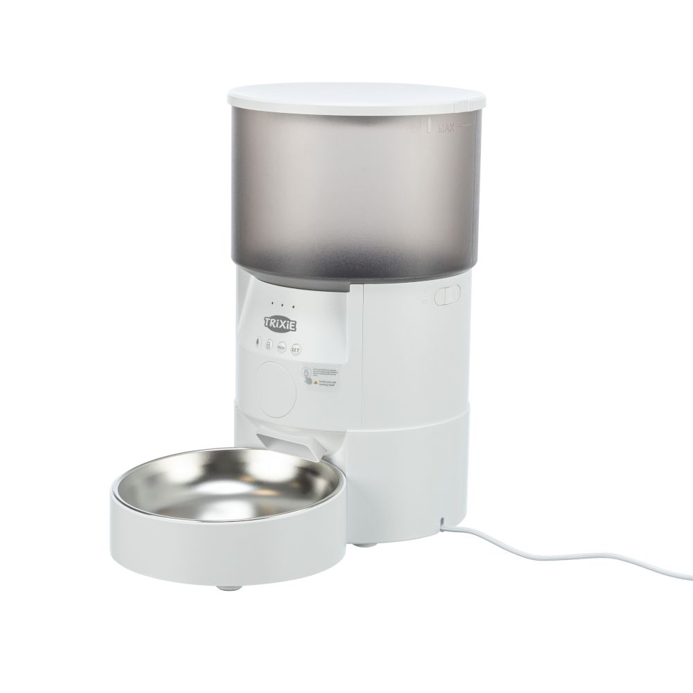 Trixie TX-S Smart Automatic Feeder Up to 3 Litres of Dry Food - White