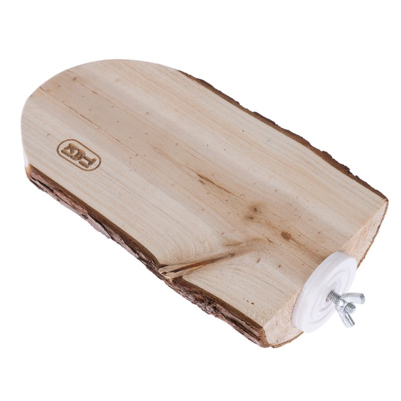 TIAKI Wooden Platform with Bark - Oval approx. 17 x 8 x 4 cm (L x W x H)