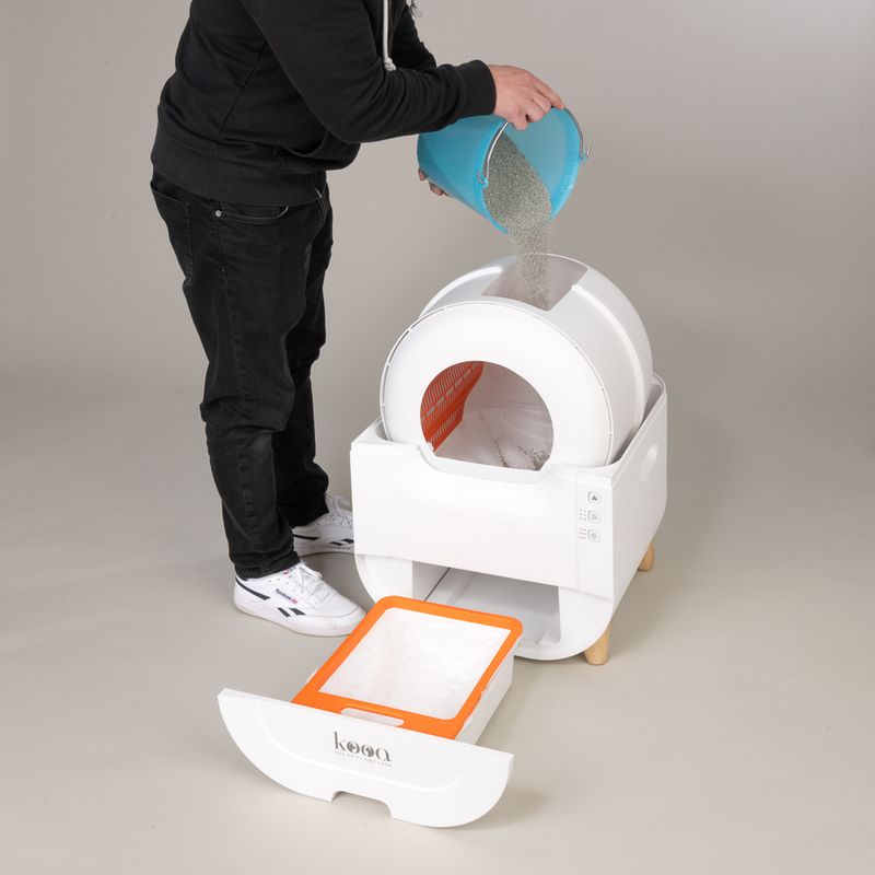 kooa Automatic Litter Box White