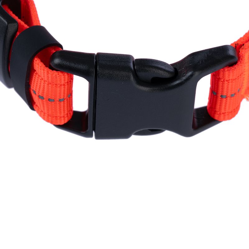 Nomad Tales Spirit USB LED Nylon Collar - Orange Size S: Neck circumference 34-41cm