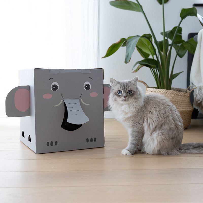 Kerbl Pet Elephant Scratch House 35 x 35 x 39cm (L x W x H)